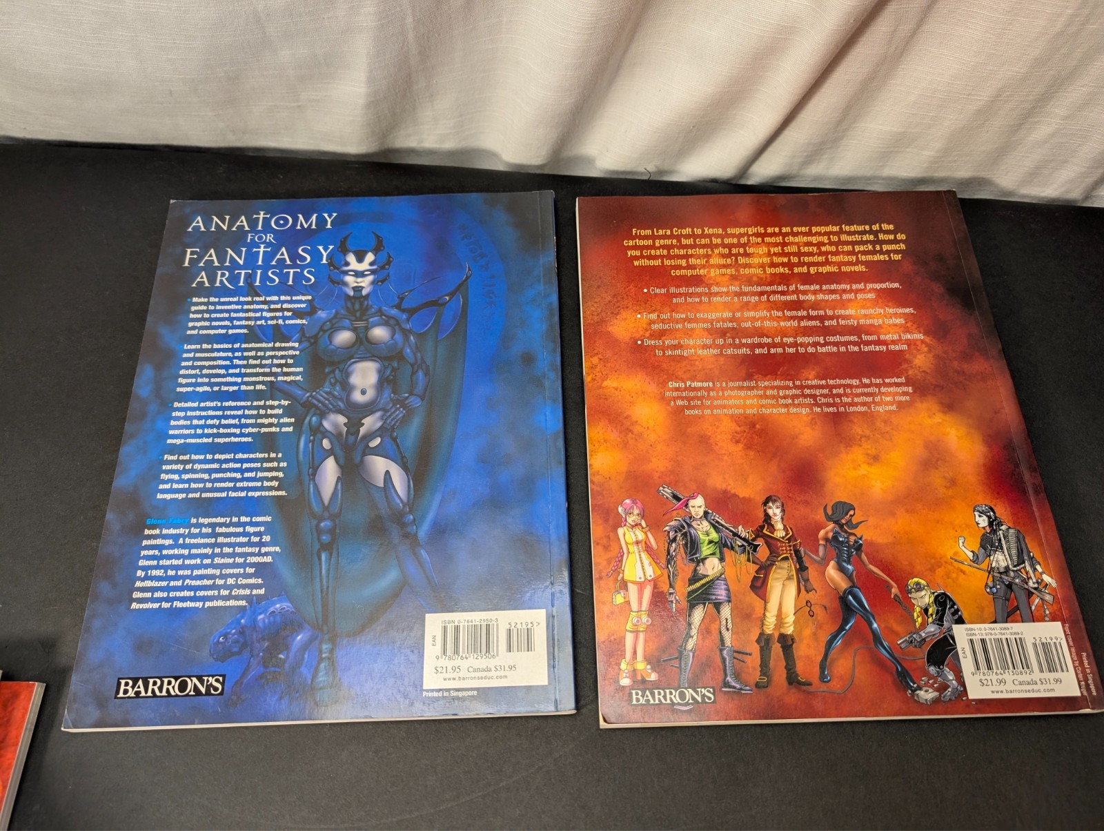8x Lot of Fantasy Drawing & Painting Books, Barron’s & Impact, Patmore, Cowan