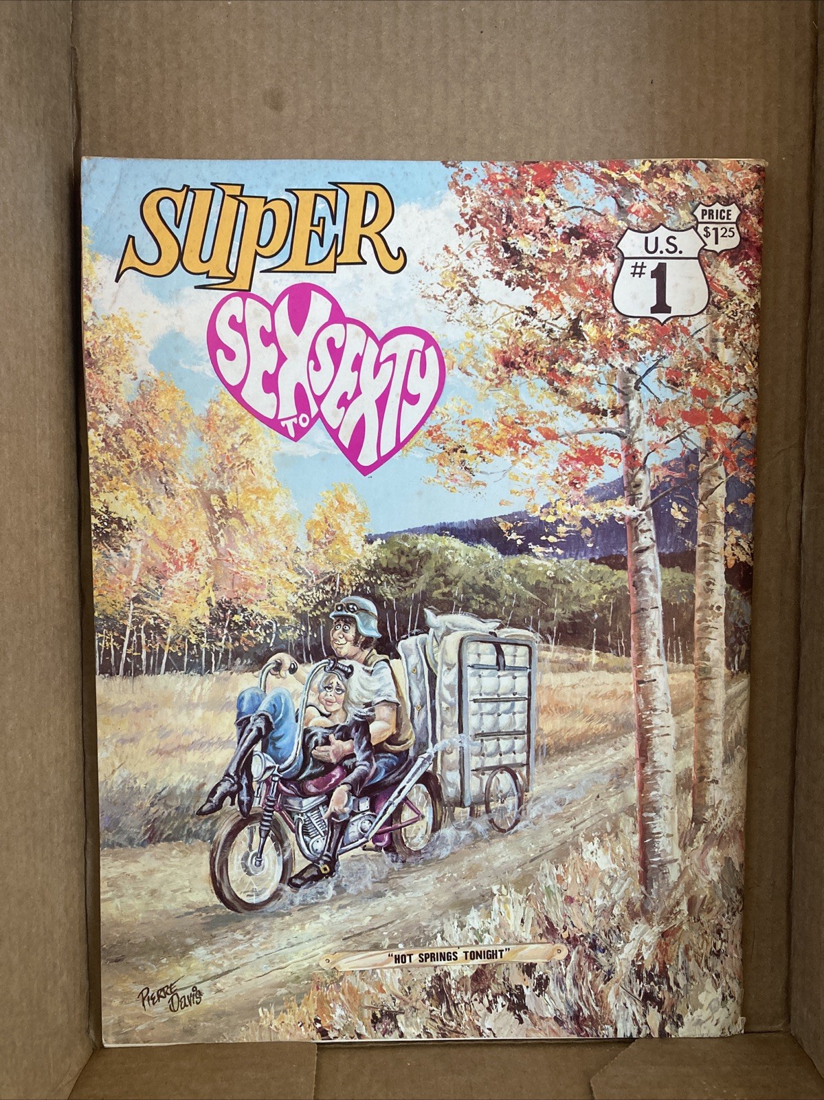 Vtg SUPER SEX TO SEXTY #1 Adult Humor Giant Comic Book Cartoon Magazine 1969