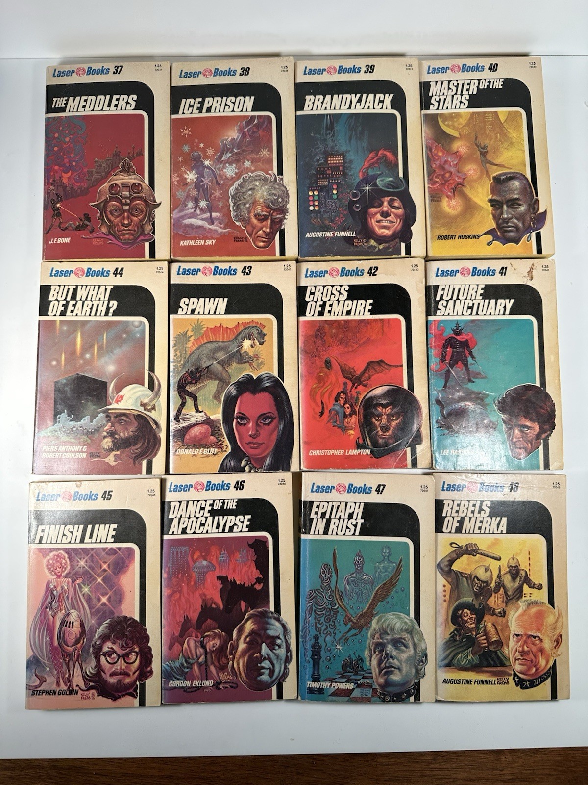 Huge Lot Of 55 Laser Books 1970s Vintage Science Fiction Paperbacks Incl #s 1-54