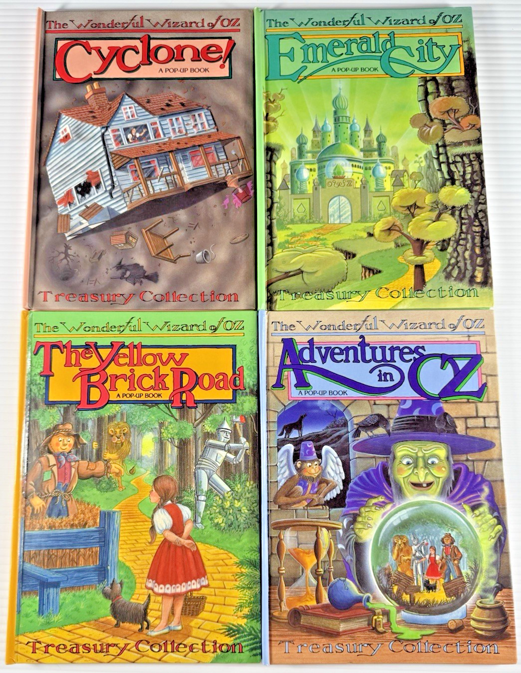 ✨ Wonderful Wizard of Oz Pop-Up Book Lot – 4 Hardcover Treasury Editions ✨
