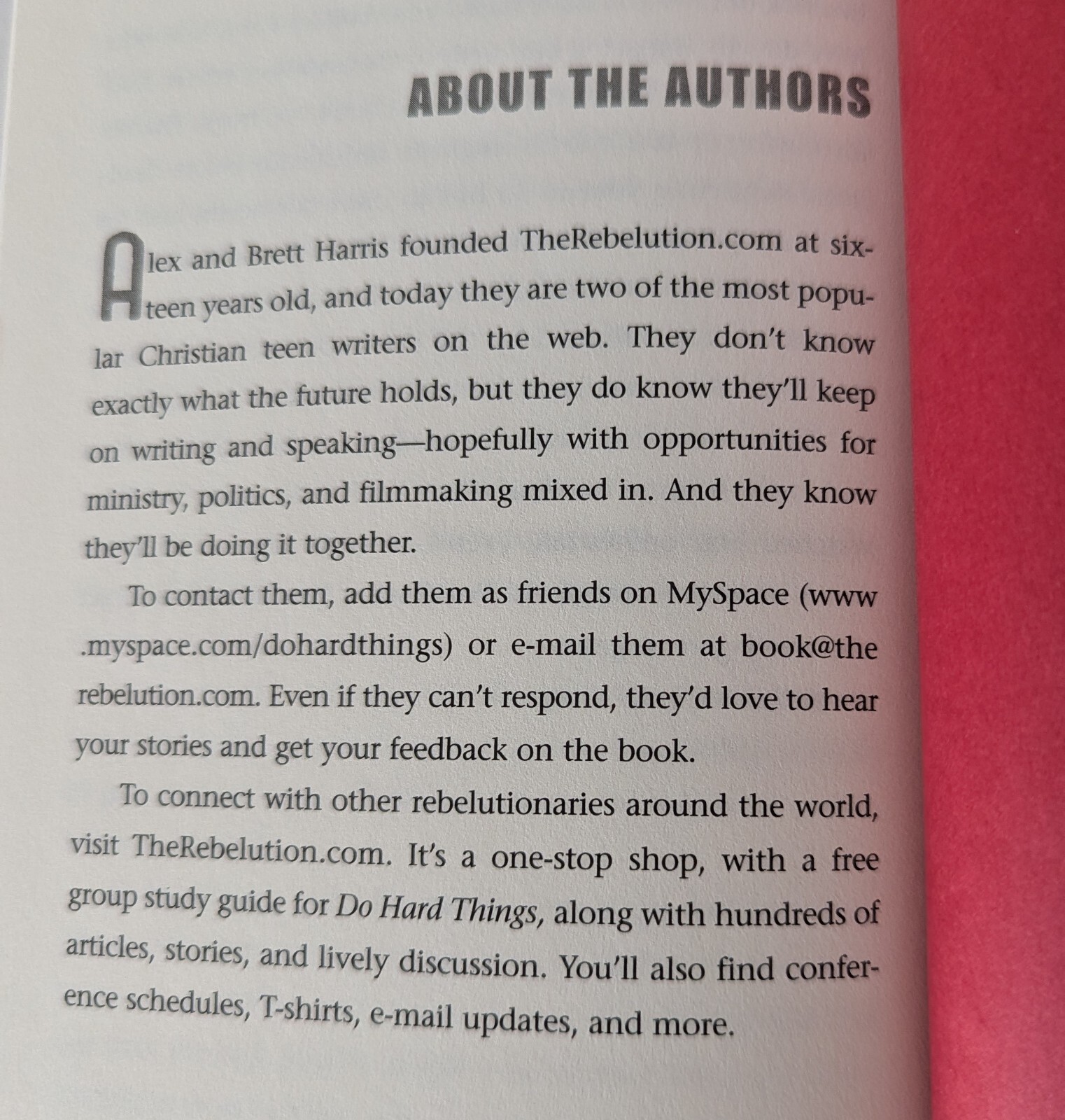 Do Hard Things Teenage Rebellion Against Low Expectations Alex Brett Harris
