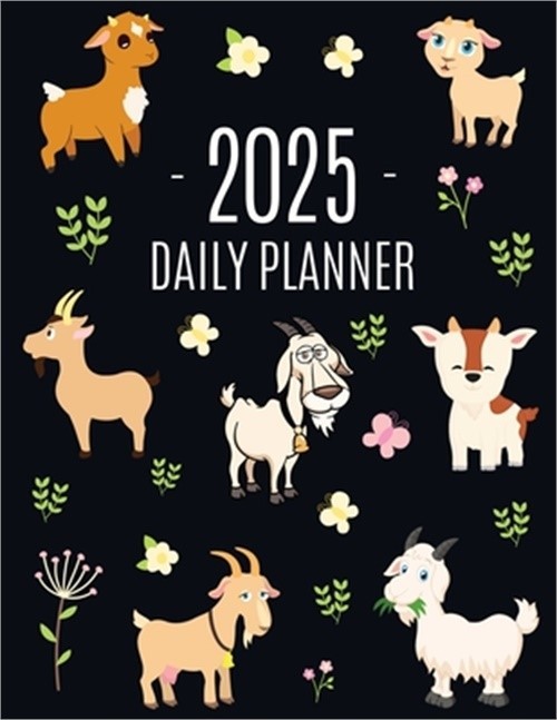 Goat Planner 2025: Daily Organizer: January-December (12 Months) Beautiful Agend
