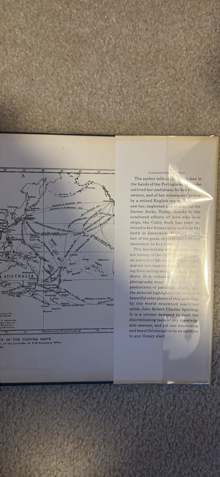 RUNNING HER EASTING DOWN- BY WILLIAM BAKER- HARDCOVER (1974)