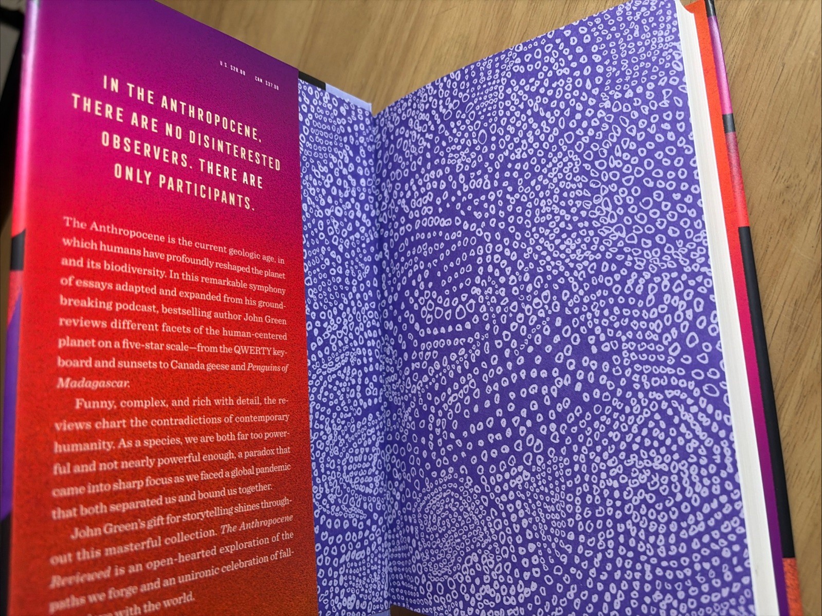 SIGNED The Anthropocene Reviewed John Green 1st Edition/1st Print 2021 HCDJ FINE