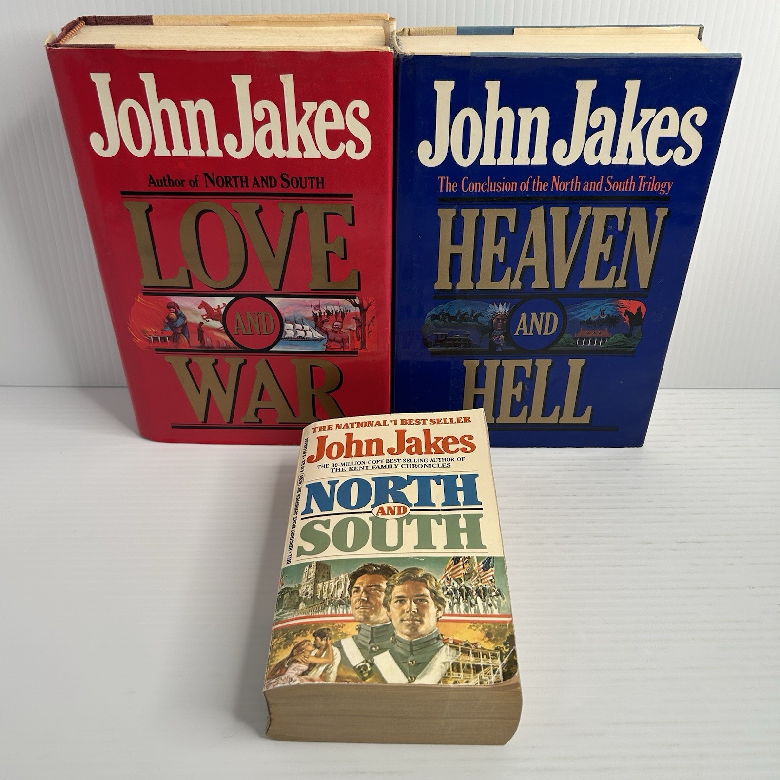 3 John Jakes NORTH AND SOUTH Trilogy Books HC PB Mixed Set First Edition