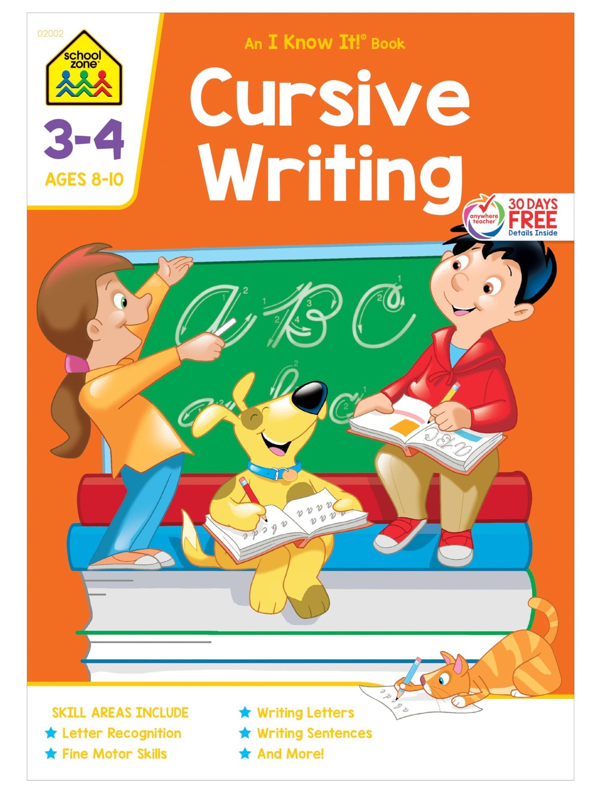 School Zone Cursive Writing Workbook, 3rd-4th Grade Handwriting Practice