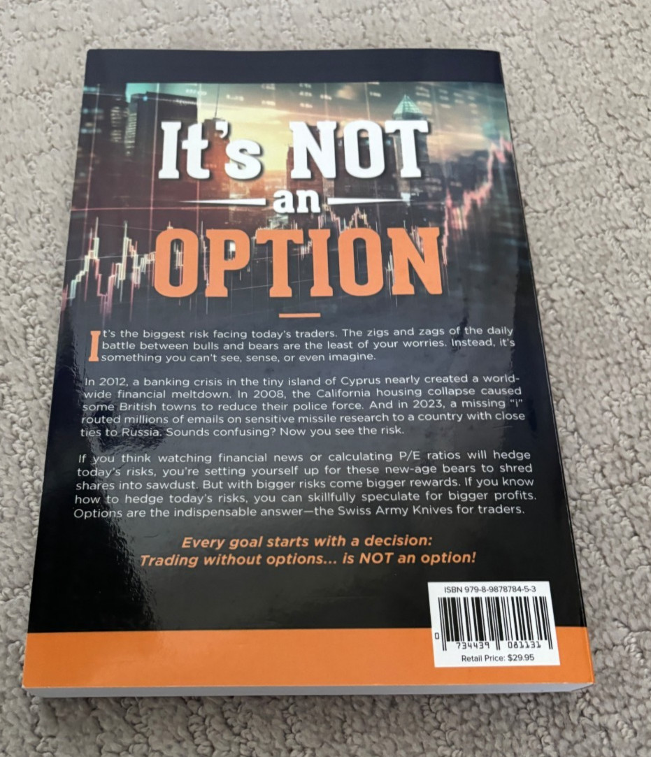 It’s Not an Option Book- Jon & Pete Najarian – Autographed