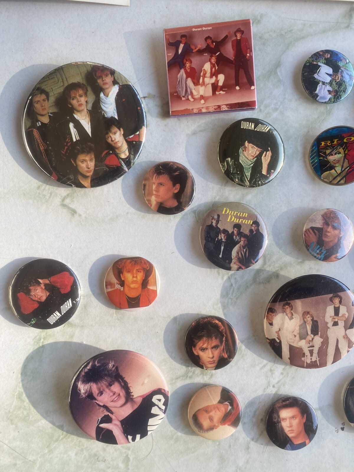 HUGE LOT ~ Duran Duran Memorabilia Books Posters Tourbook Pins Cassettes & More!