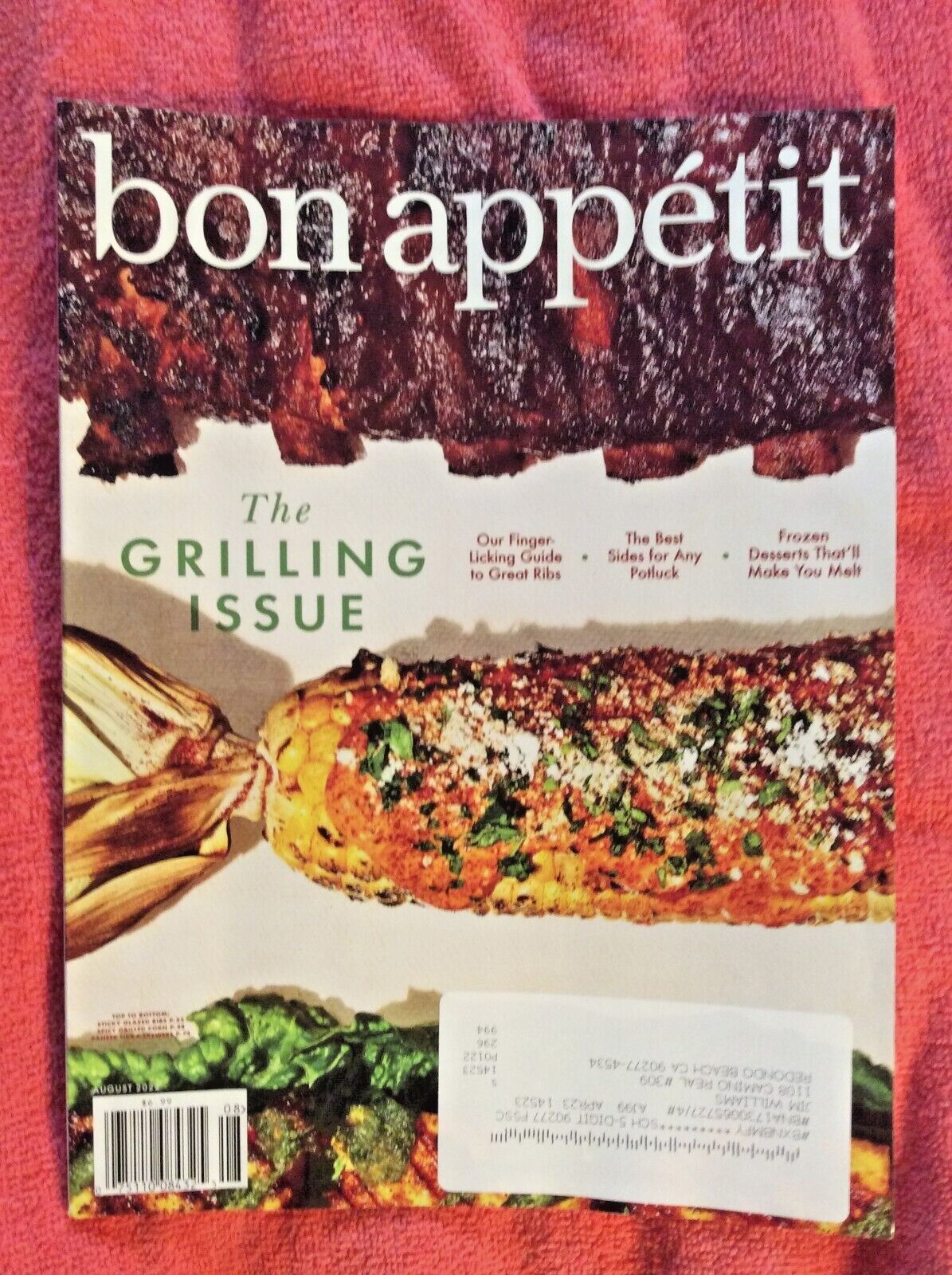 LOT OF 2 BON APPETIT AUGUST SEPTEMBER 2022 THE GRLLING ISSUE PASTA NIGHT