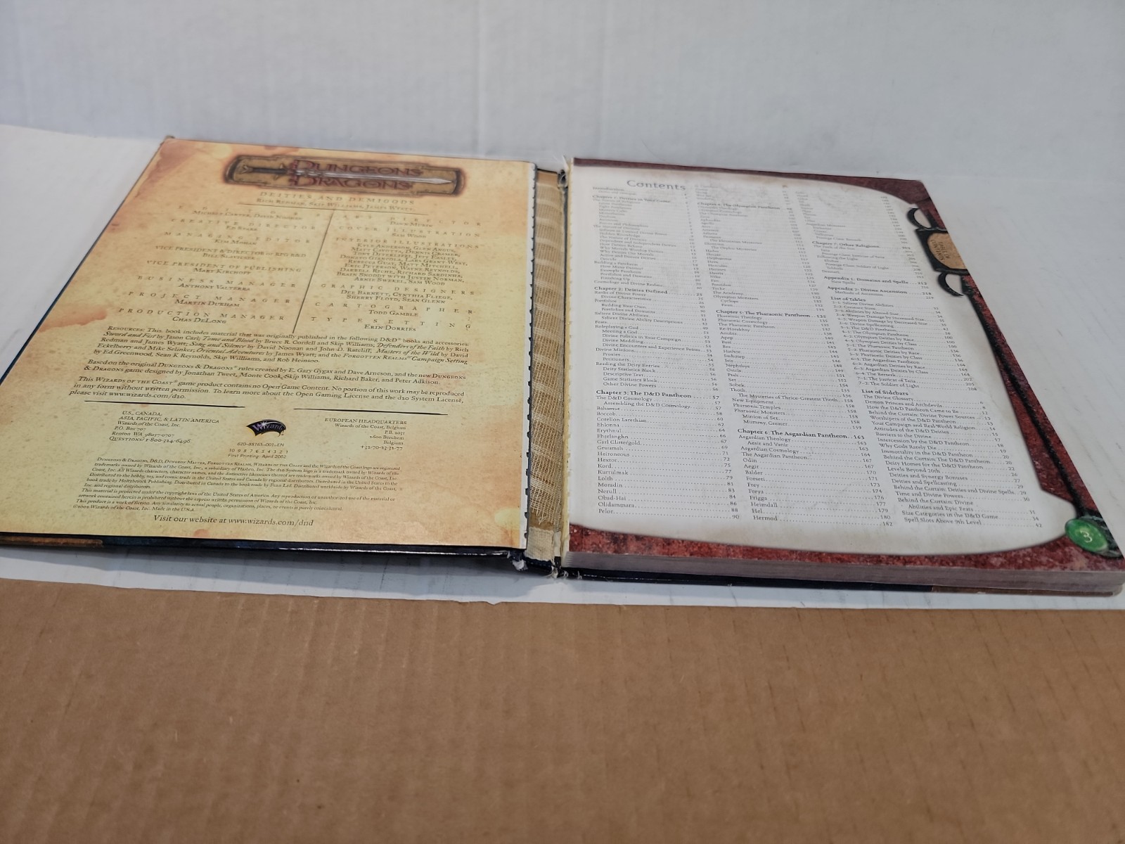 Deities and Demigods by James Wyatt, Rich Redman and Skip Williams 2002