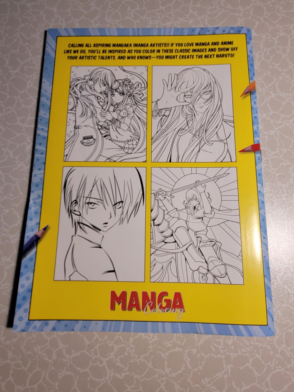 MAGNA COLORING – ADULT COLORING BOOK – 32 INSPIRING DESIGNS TO COLOR – Anime