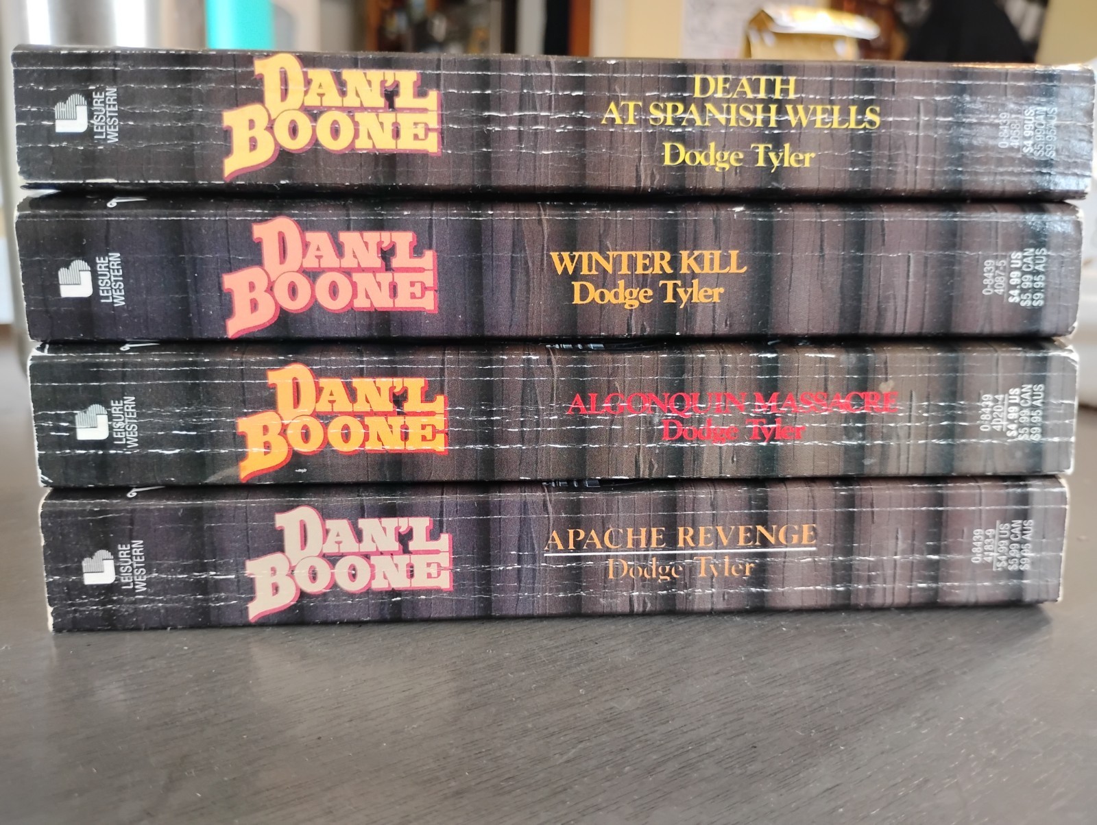 Dan’l Boone The Lost Wilderness Tales #2-5 Lot Dodge Tyler Leisure Westerns