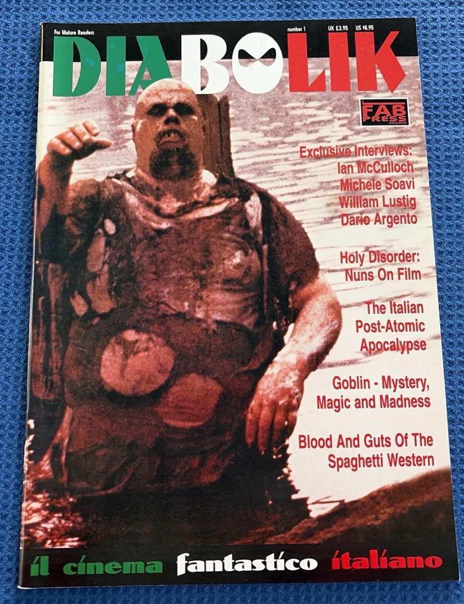 Diabolik Magazine #1 Horror Dario Argento Goblin Spaghetti Western Fab Press LB2