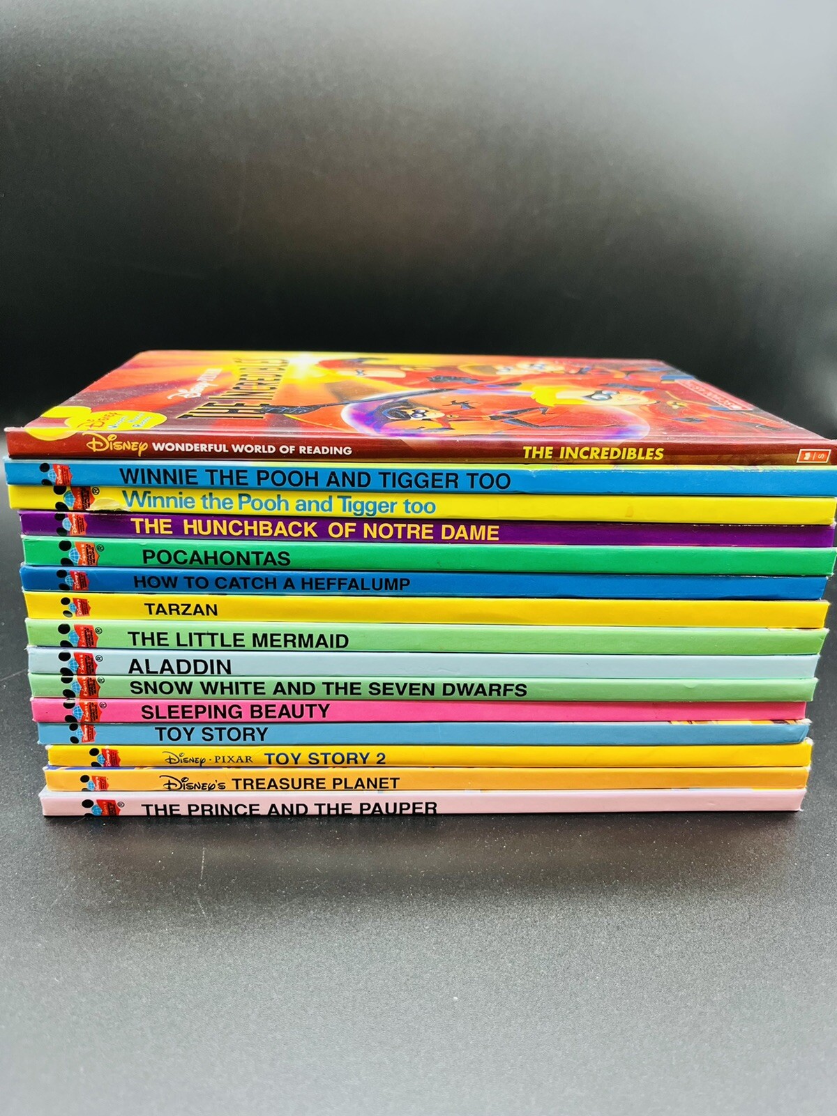 Lot 15 Disney Wonderful World Of Reading Books Hardcover 1990’s- 2000’s Pixar