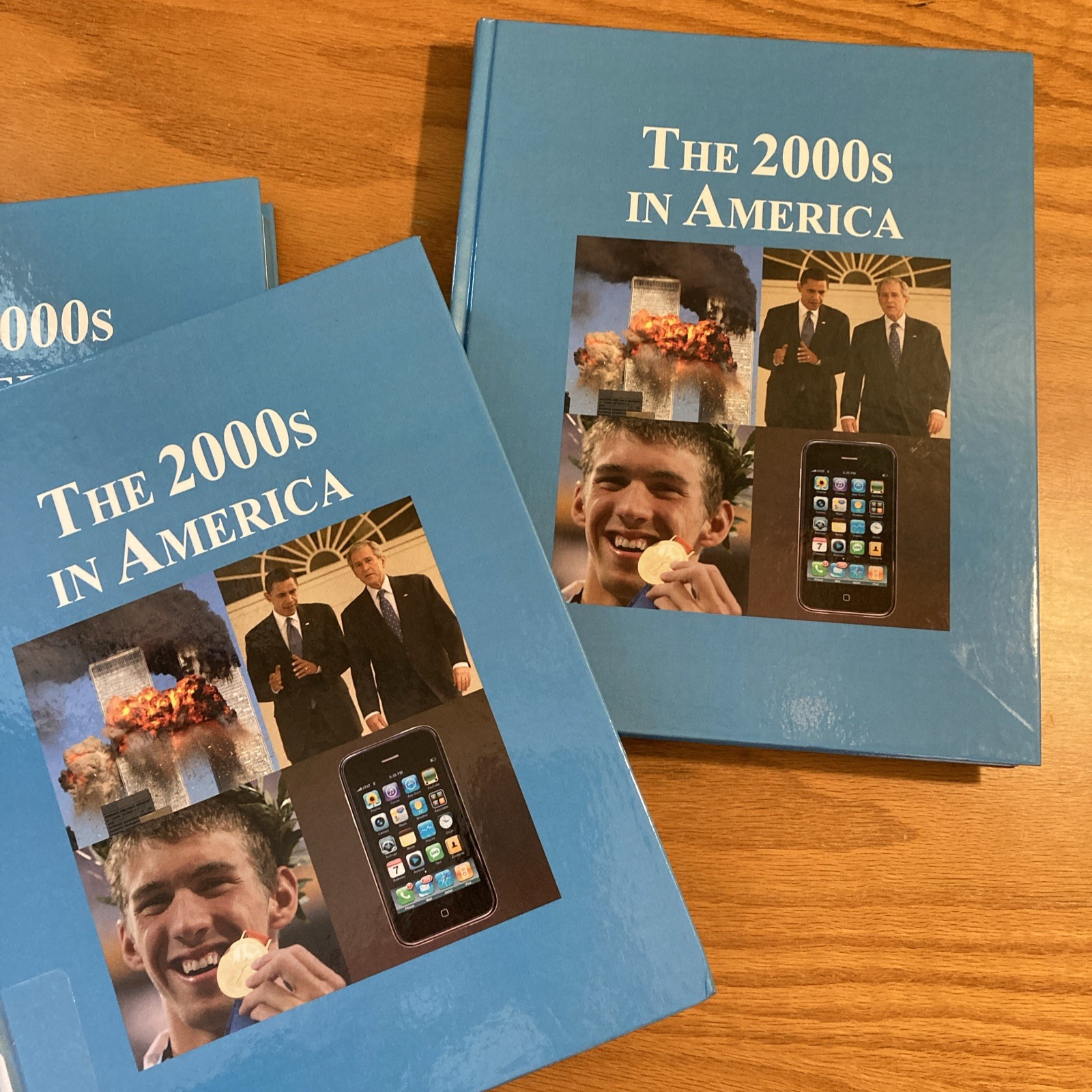 3 Volume Hardcover Set: The 2000s in America, Reference Ex Libris Nice Condition