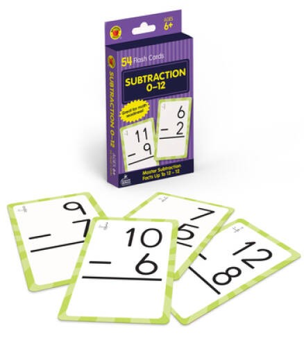 Subtraction 0 to 12 Flash Cards (Brighter Child Flash Cards) – Cards – GOOD