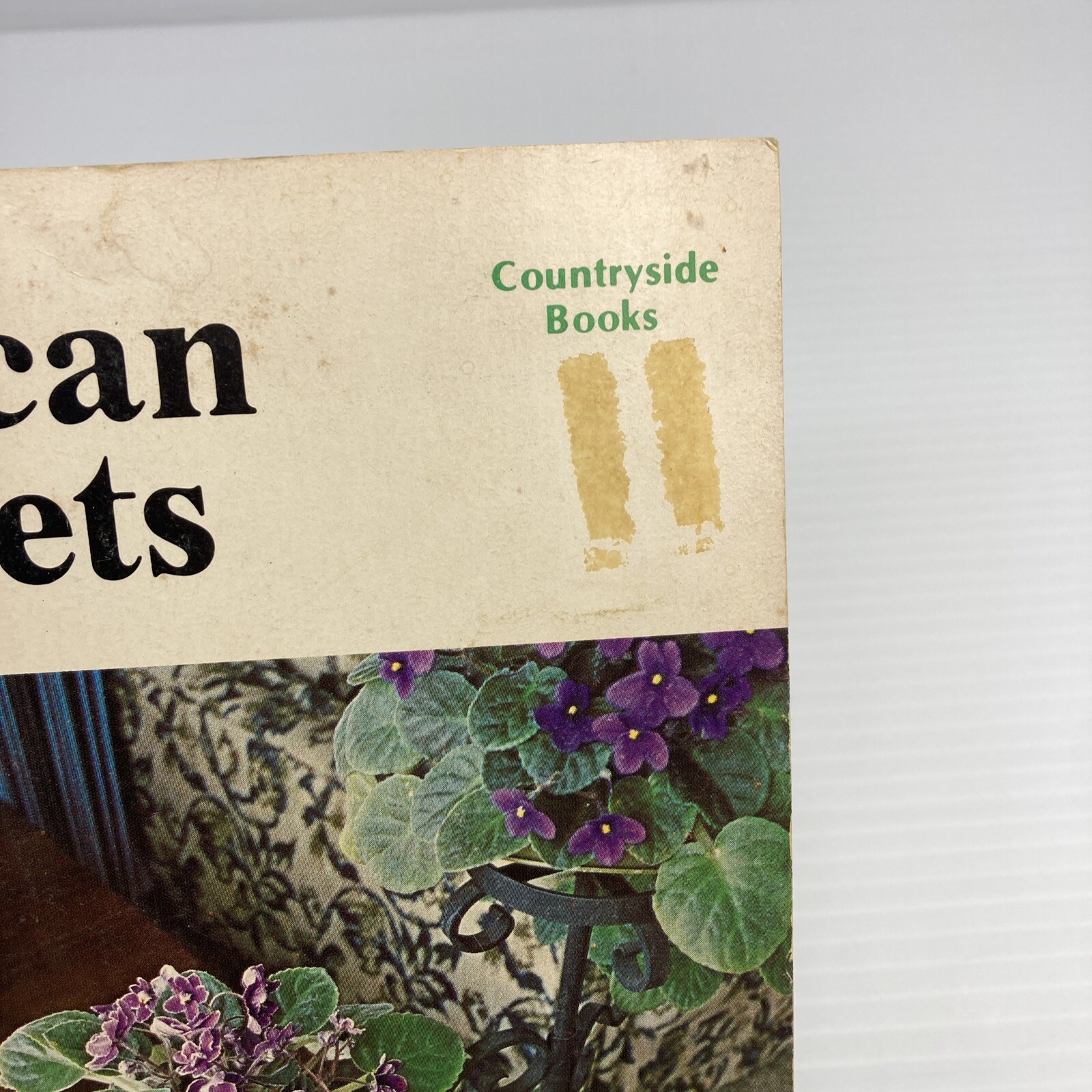 African Violets Countryside Books 1976 Vintage Flower Guide Booklet