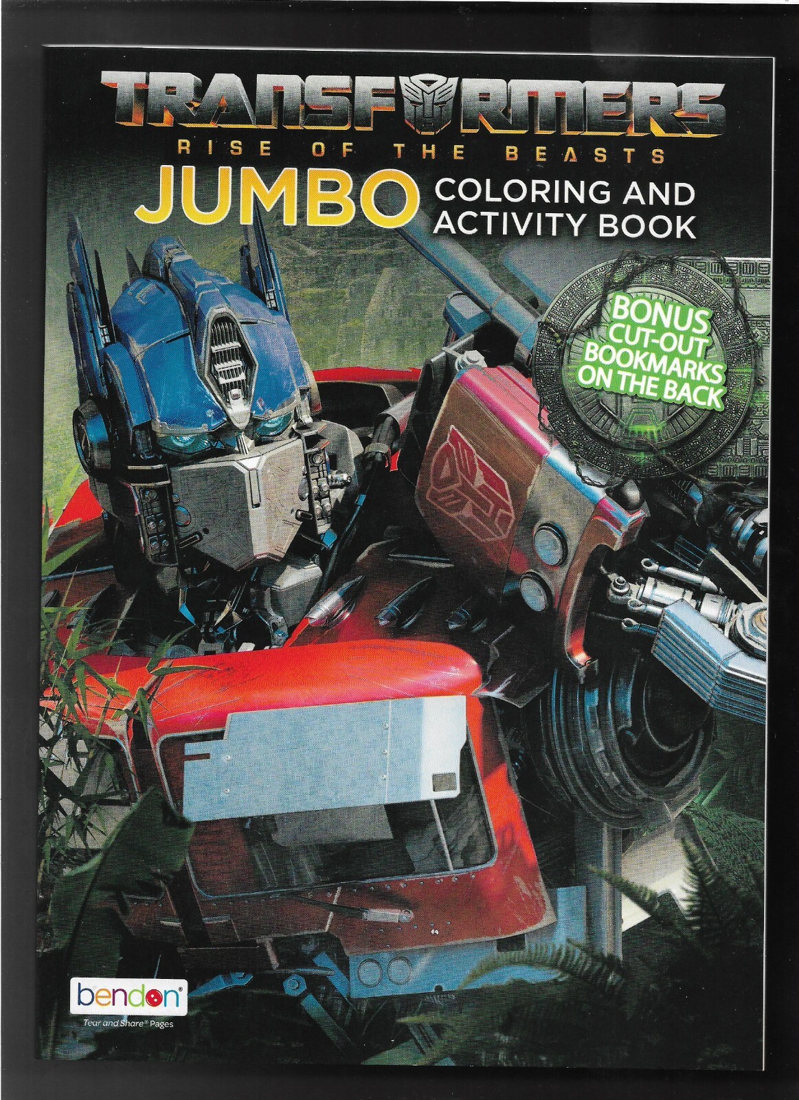 Transformers Rise of the Beasts Jumbo Coloring & Activity Book – 80 Pages