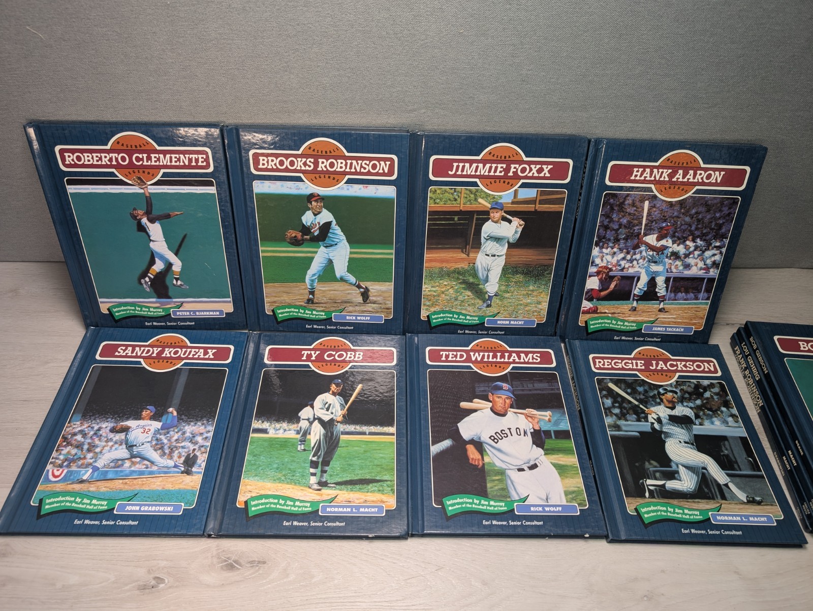 Lot of 36 Baseball Legends Series Hardcover Books Chelsea House 90’s HC Set MLB