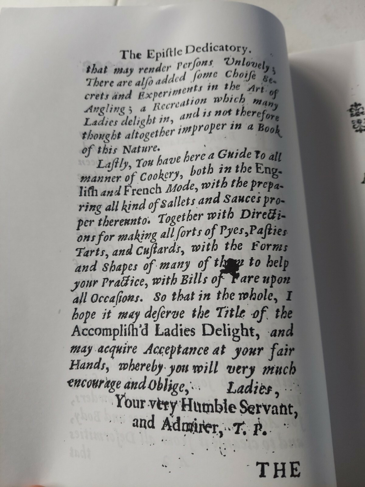 The Accomplish’d lady’s delight in preserving, physick, beautifying…1665 Facs.