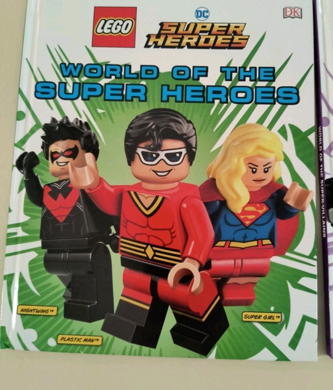 LEGO DC Super Heroes Hardcover Picture Book Set by DK, Superheroes & Villains