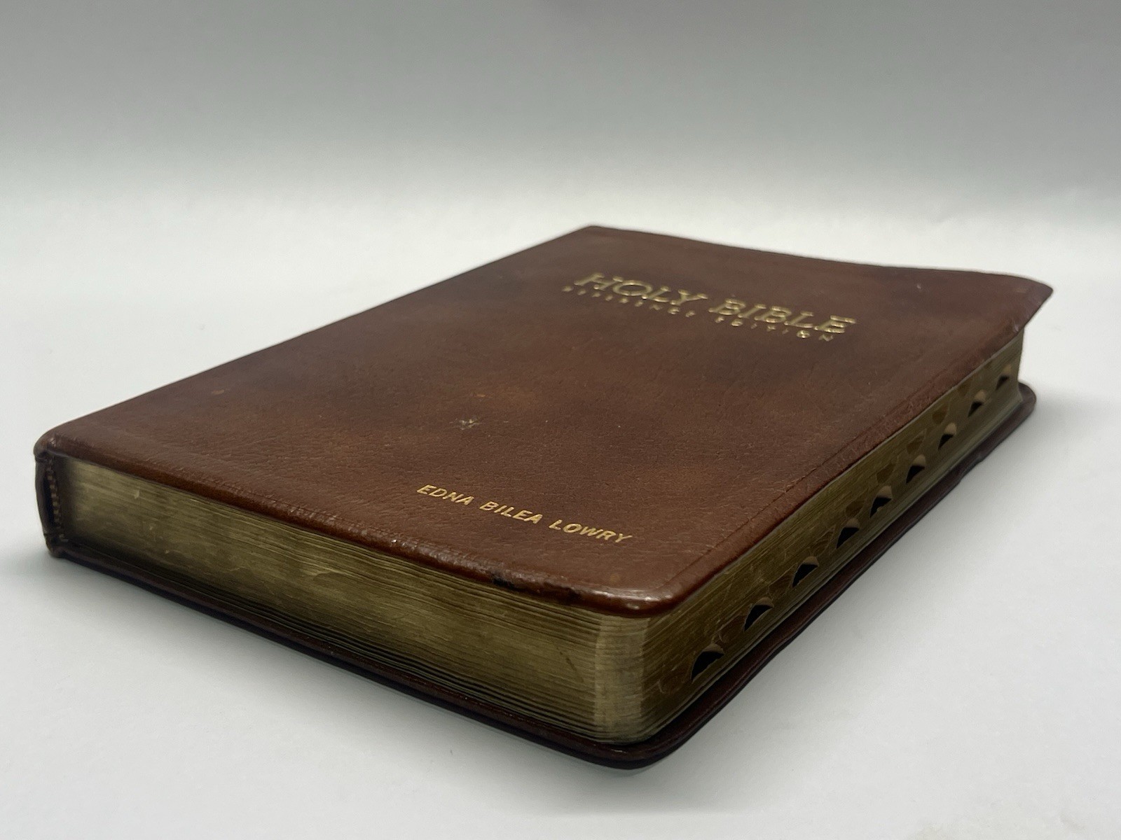 1972 Holy Bible KJV Reference Edition Nelson/ Genuine Leather Red Letter