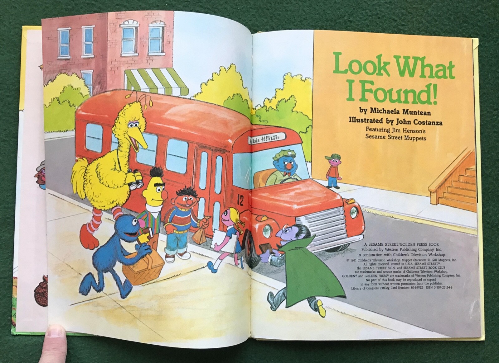 Sesame Street Look What I Found PBS CTW 1981 muppets Henson Golden Books