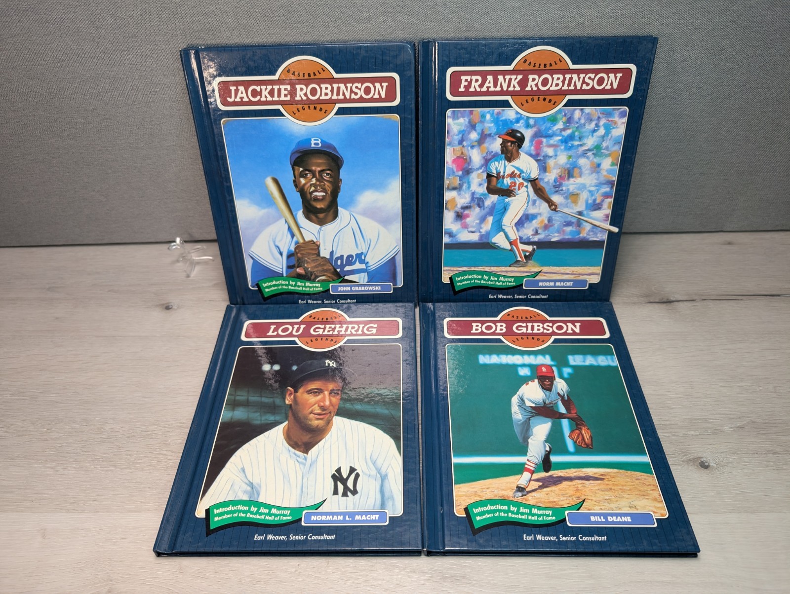 Lot of 36 Baseball Legends Series Hardcover Books Chelsea House 90’s HC Set MLB