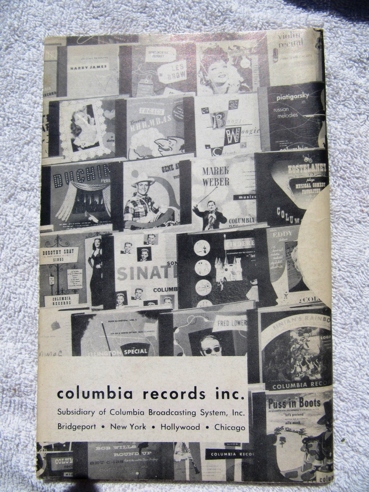 1949 COLUMBIA Ready Reference DEALER Handbook LP Long Playing Record Catalog 7″