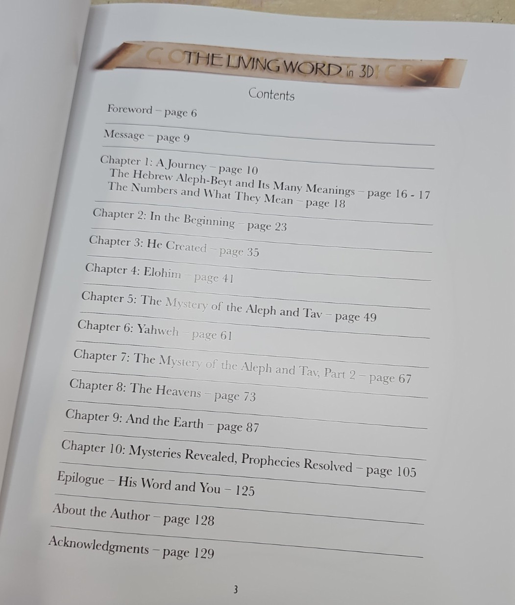 The Living Word in 3D Volume 1 Genesis Hebrew Letters Learning Cards Books