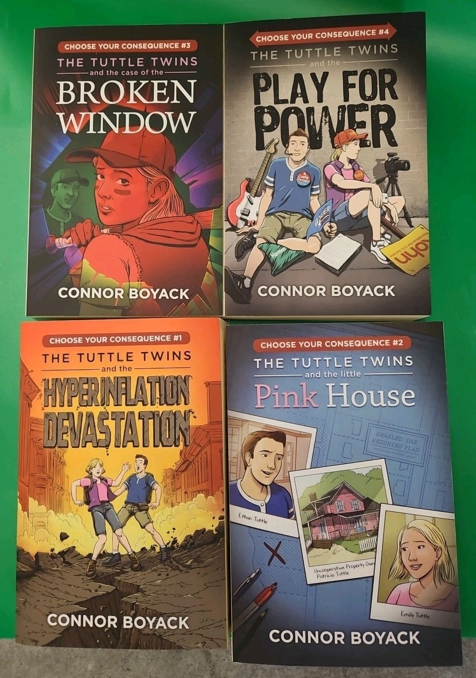 The Tuttle Twins Choose Your Consequence Books 1 2 3 4 Paperback Connor Boyack