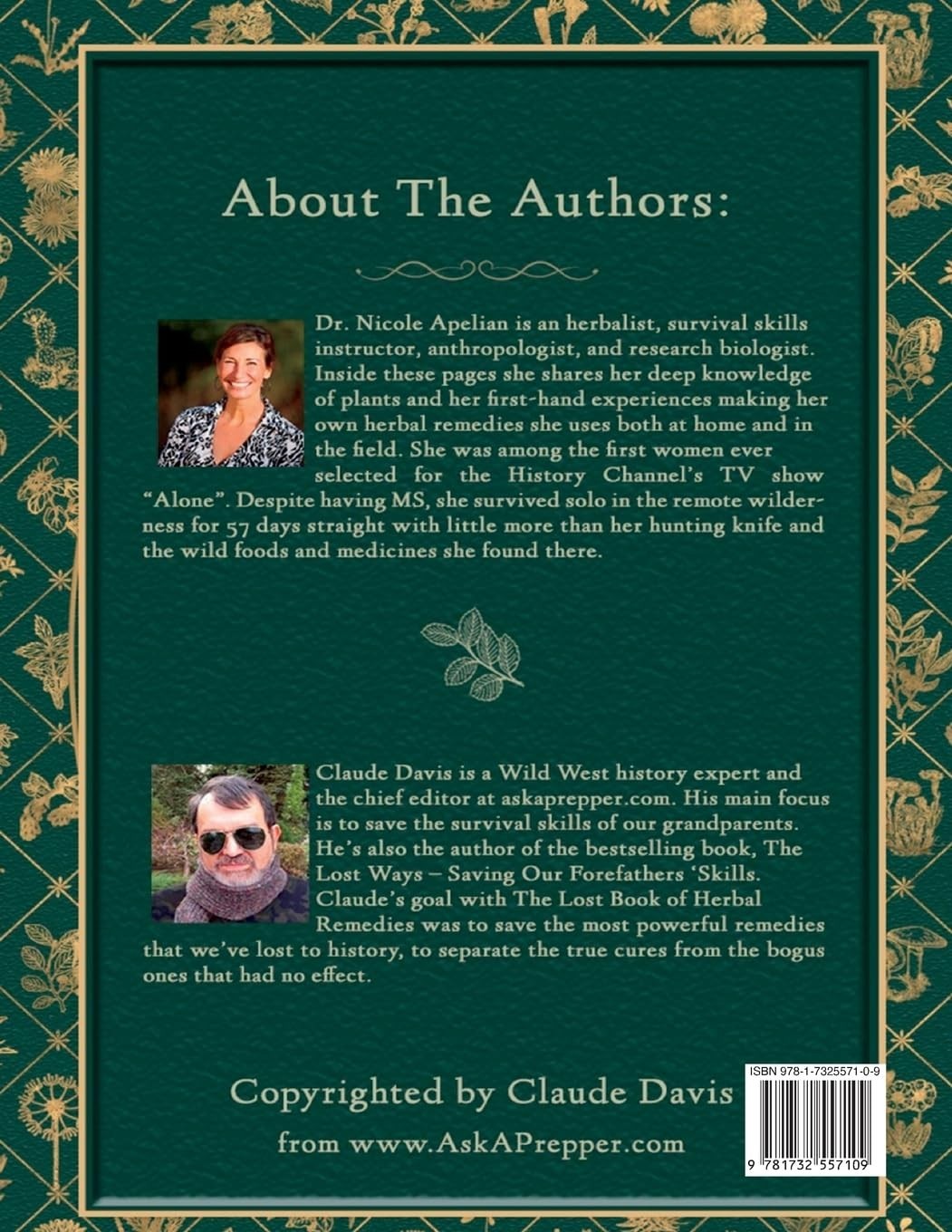 The Lost Book of Herbal Remedies (paperback with color pictures)