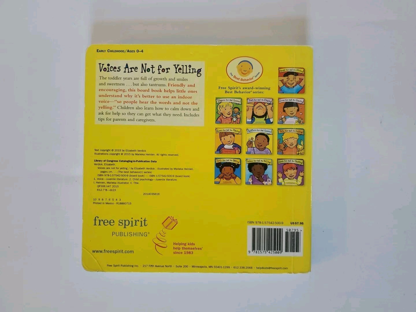 Best Behavior Series 4 Book Lot Diapers Noses Voices/Yelling Teeth/Biting