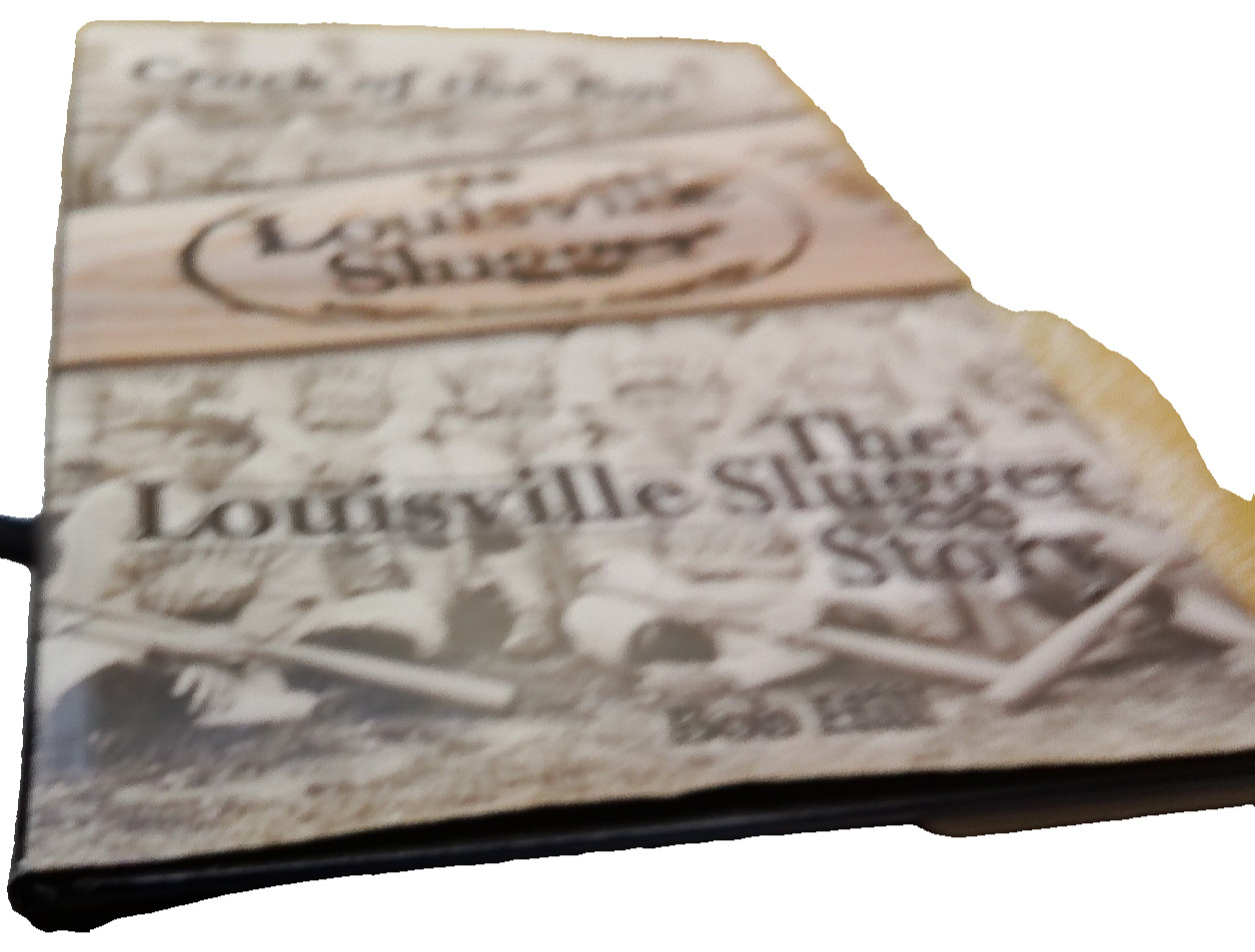 Louisville Slugger Crack Bat hand signed HB Book Baseball MLB story Bob Hill