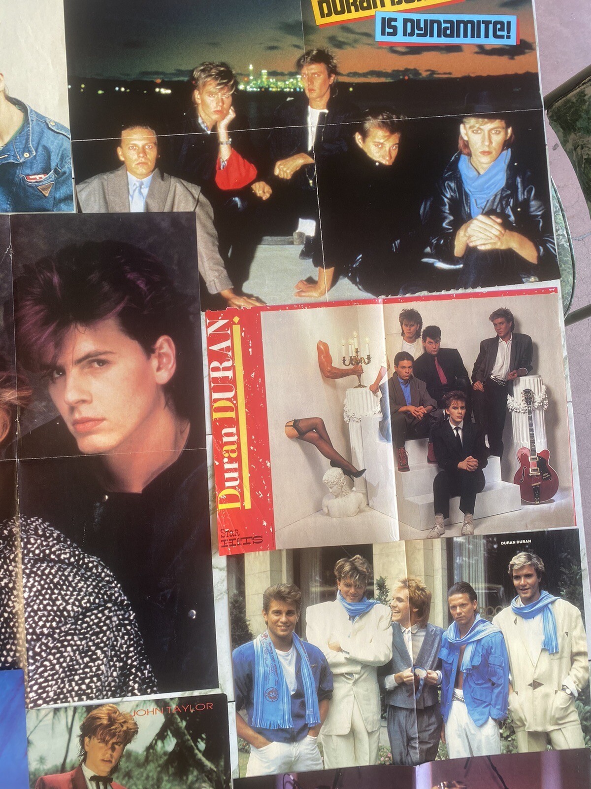 HUGE LOT ~ Duran Duran Memorabilia Books Posters Tourbook Pins Cassettes & More!