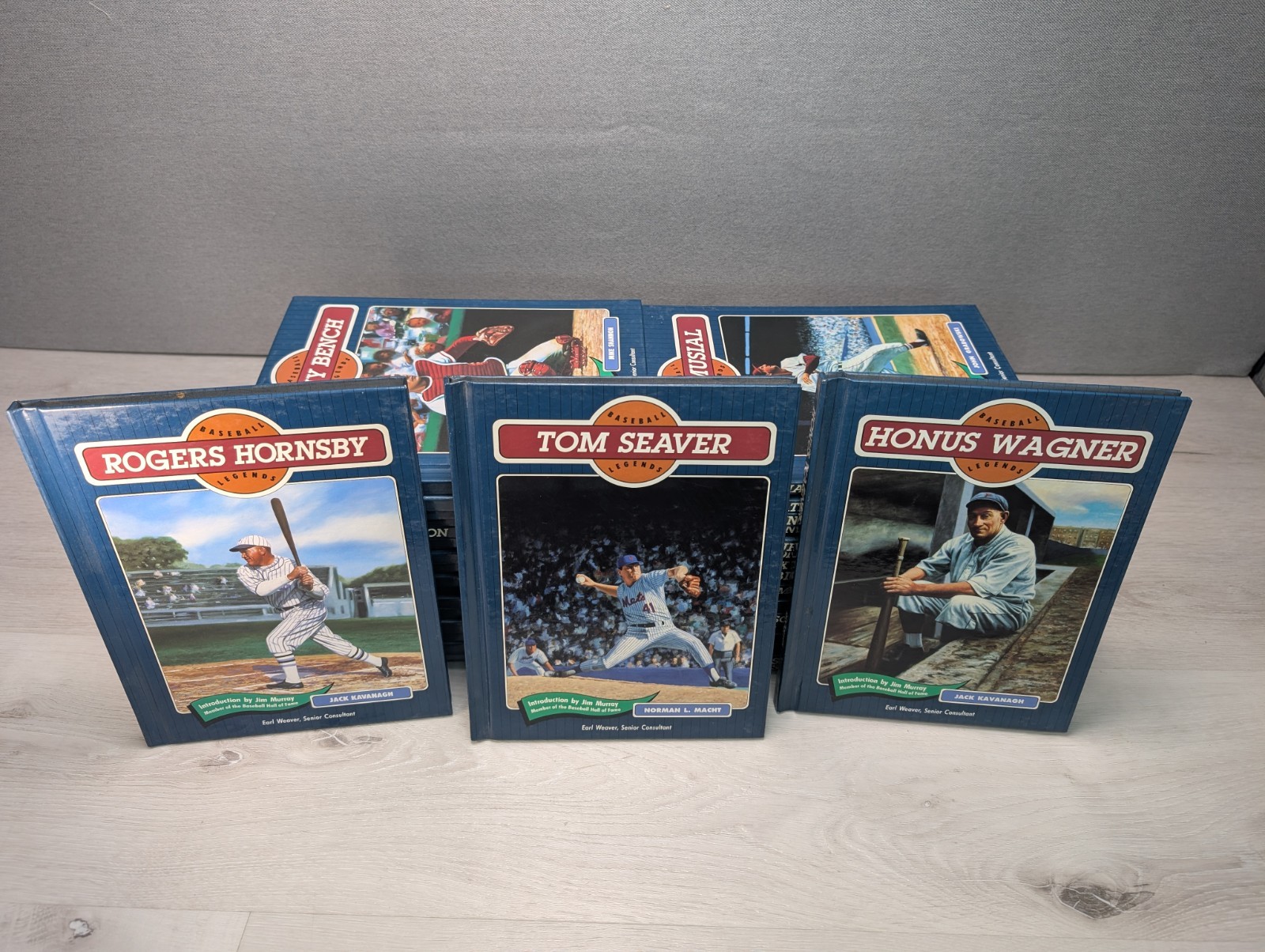 Lot of 36 Baseball Legends Series Hardcover Books Chelsea House 90’s HC Set MLB