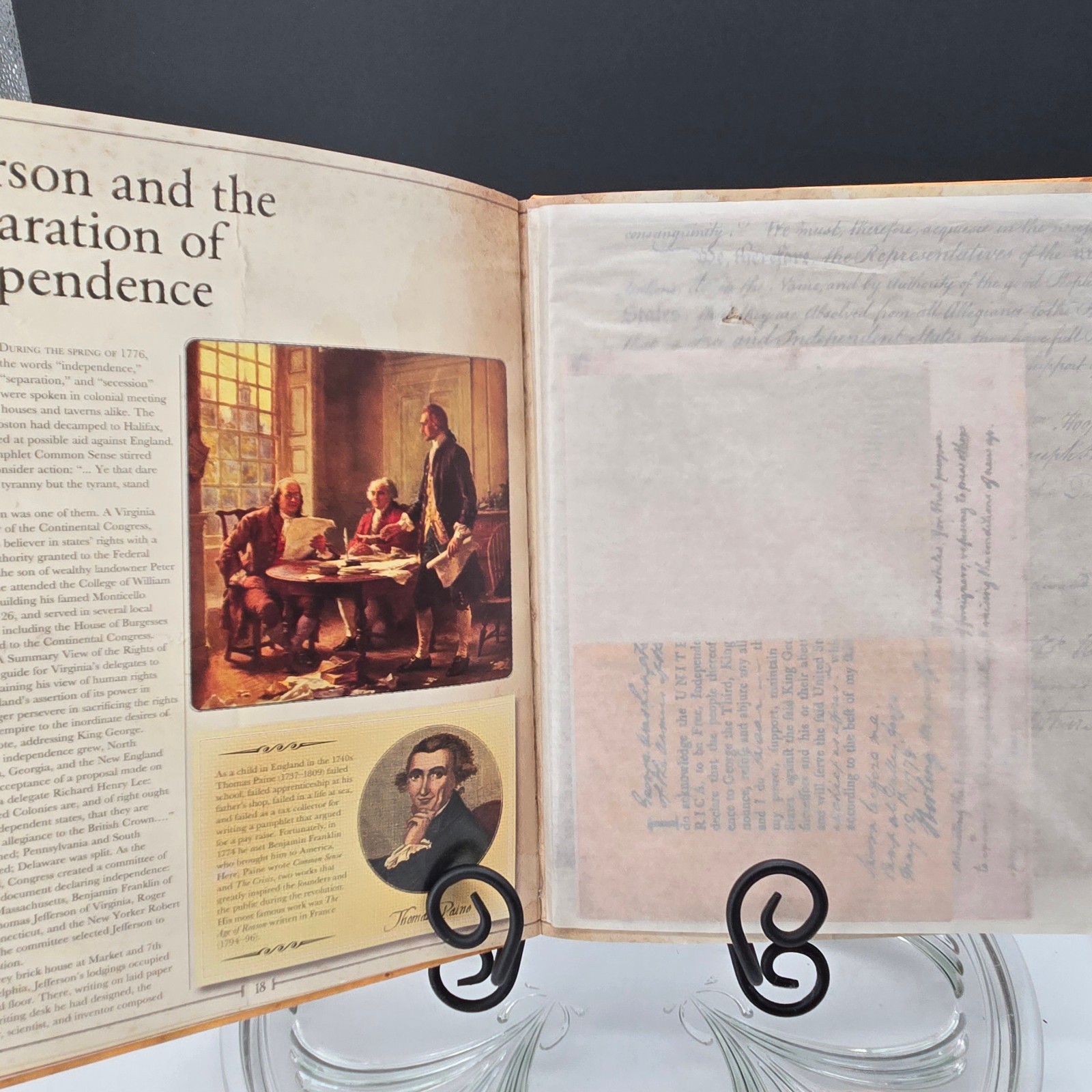 Founding Fathers The Shaping of America Contains Rare Removable Document Copies.