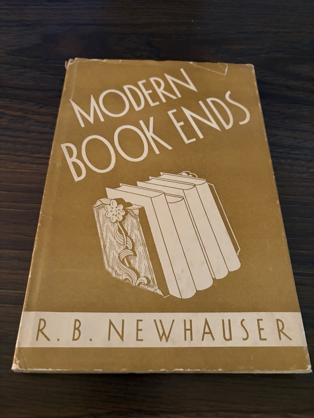 Modern Book Ends by R. B. Newhauser Woodworking Crafts Projects Decor HC 1950