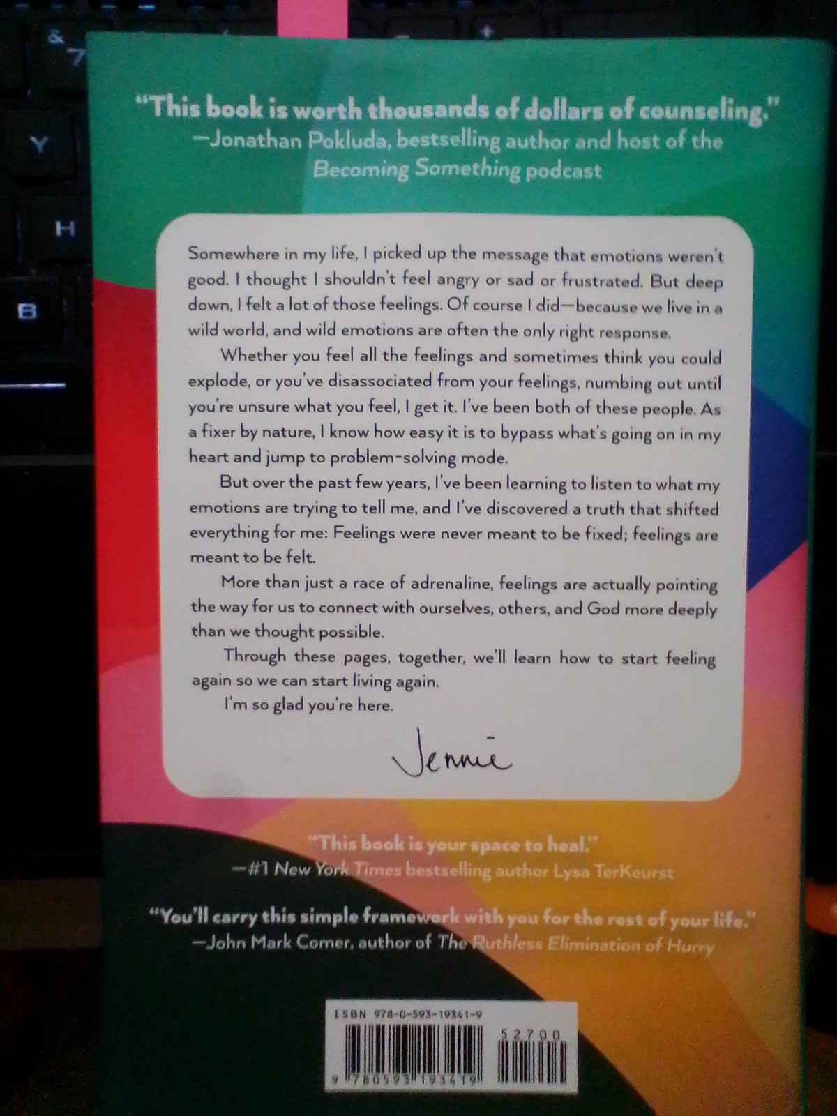 Untangle Your Emotions: 2024 WaterBrook Hardcover by Jennie Allen FIRST ED