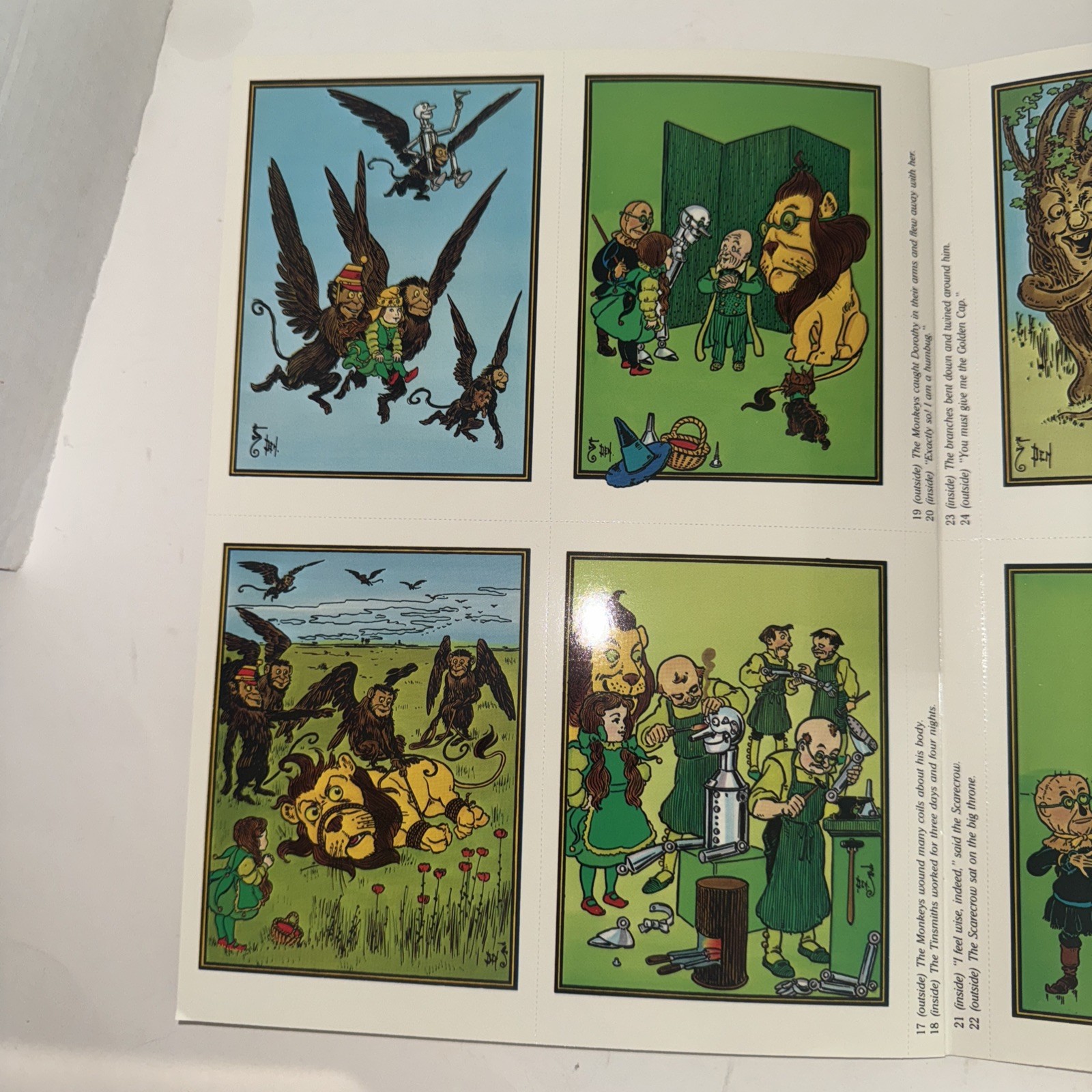 WIZARD OF OZ L. Frank Baum W. W. Denslow Postcards 24 Dover 1987 Complete
