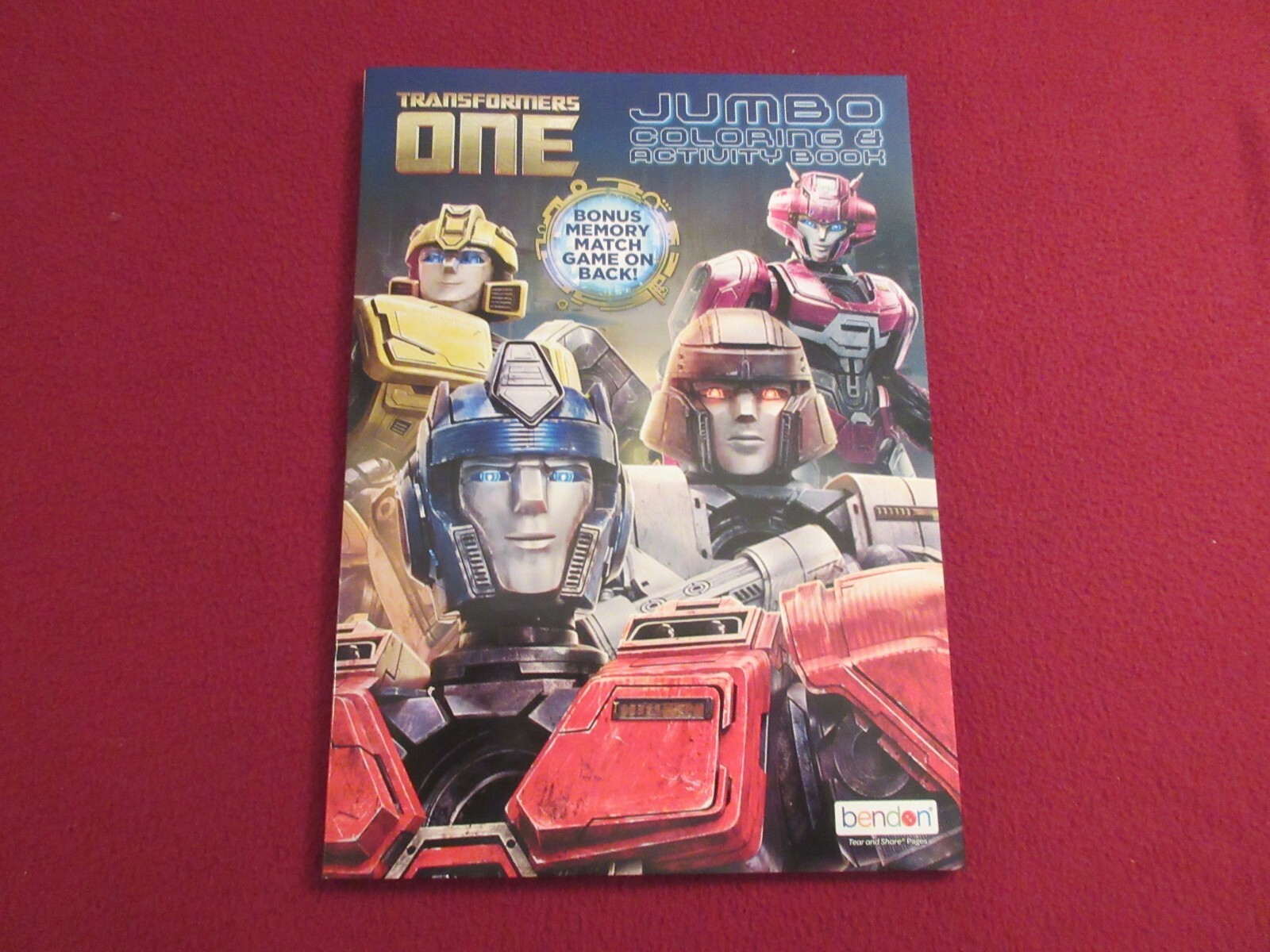 2023 Transformers One Jumbo Coloring & Activity Book – 80 Pages