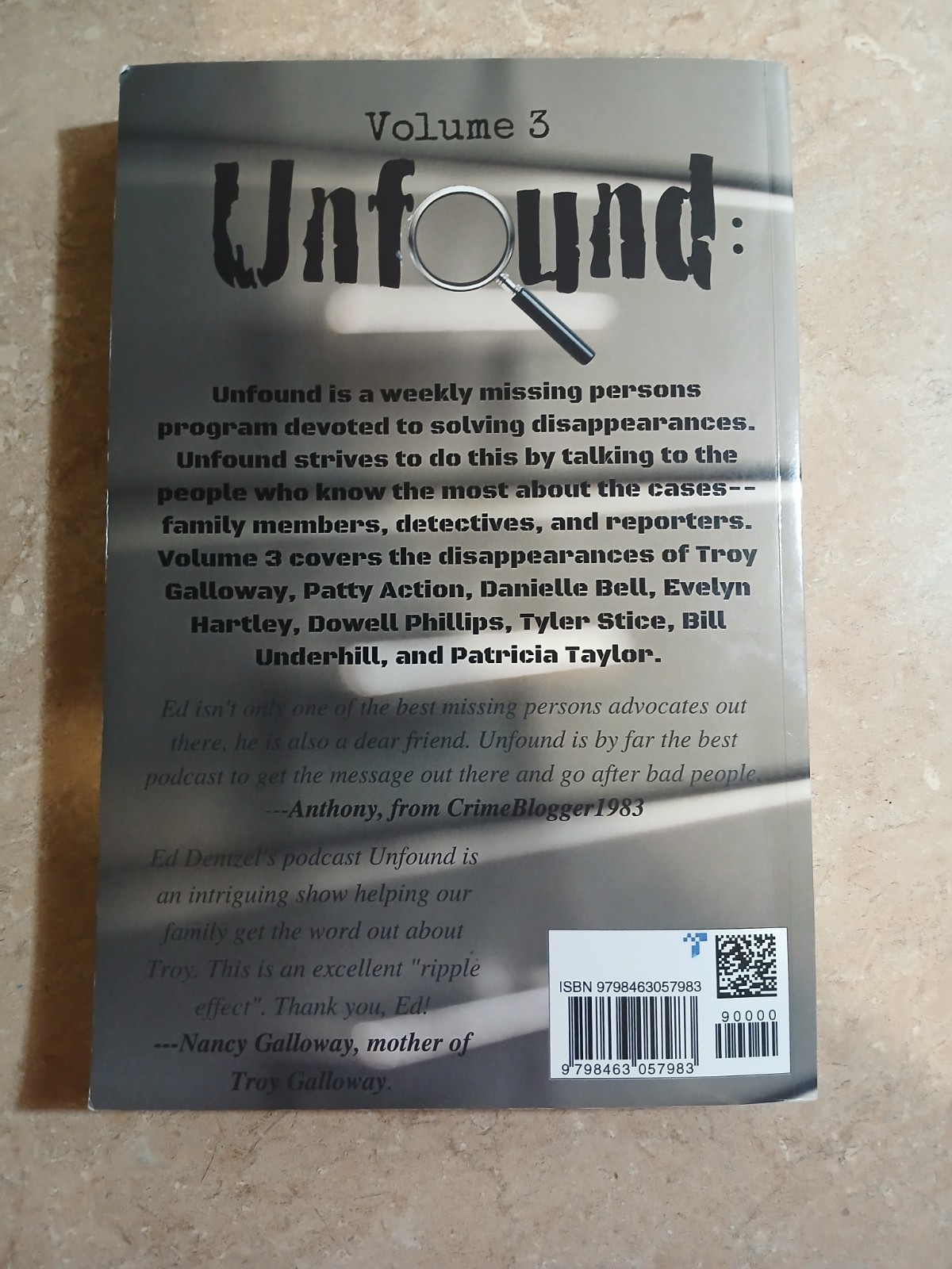 Unfound: Season 2 – Vol. 3 Of 6 – Edward Dentzel
