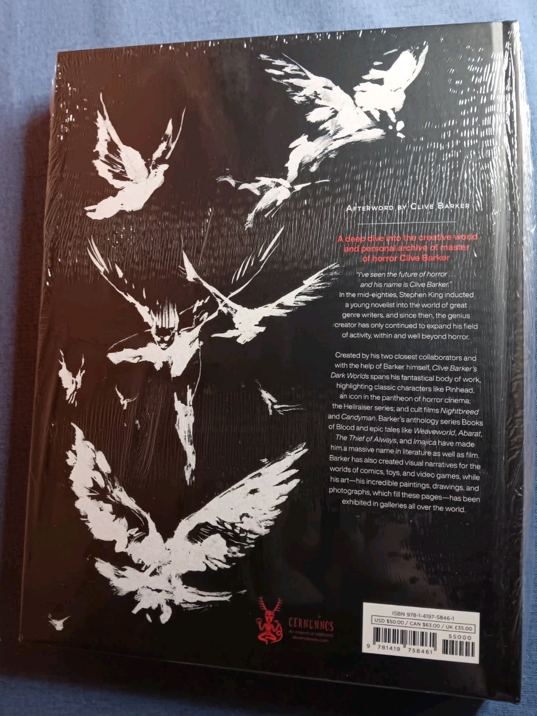 Clive Barker’s Dark Worlds The Art & History of Clive Barker Hardcover Sealed
