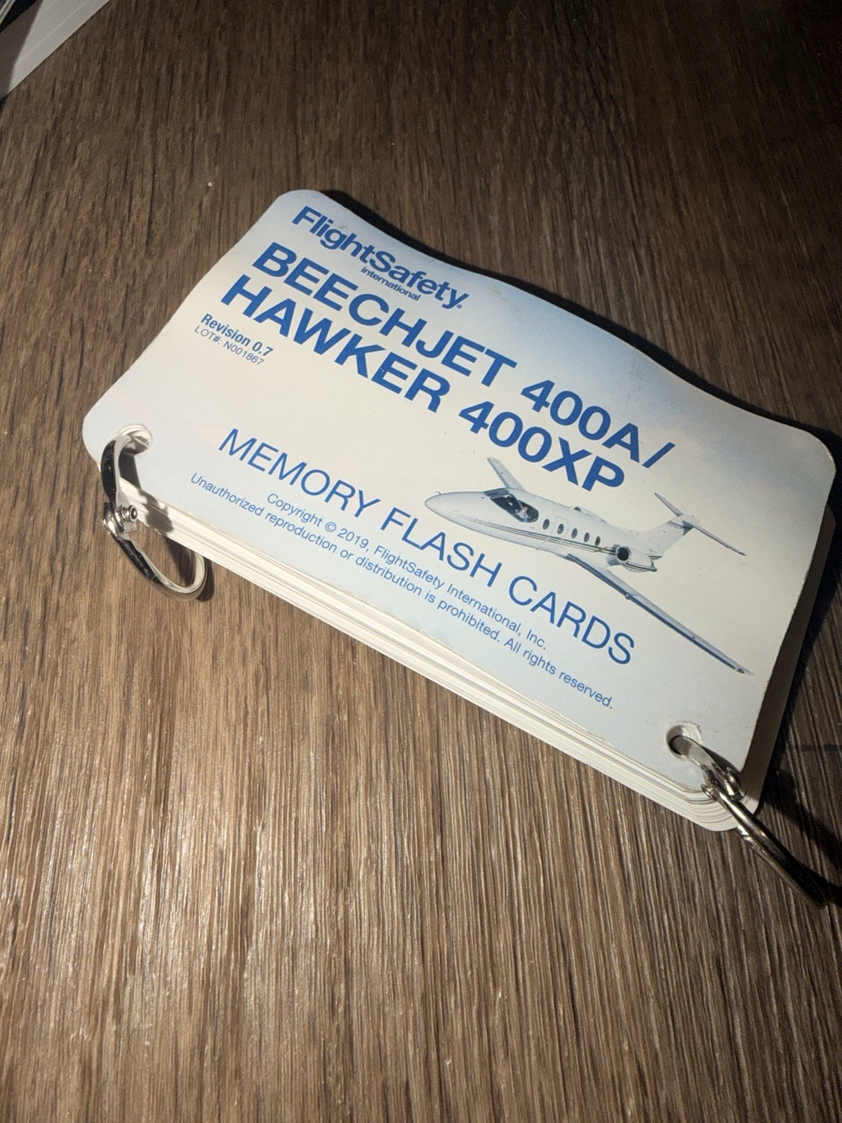 Flight Safety Beechjet 400A Hawker 400XP Flash Cards Complete Set