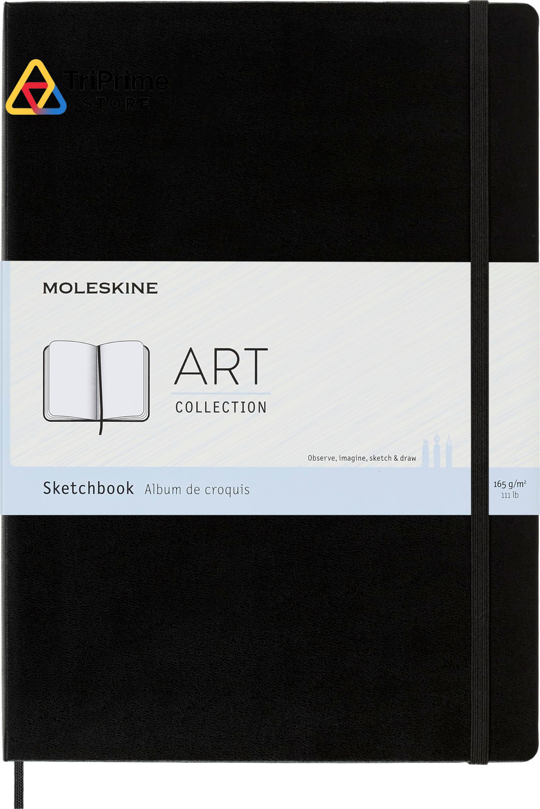 Moleskine Art Sketchbook, Hard Cover, A4 (8.25″ 21.59 x 2.1 x 29.85 cm, Zwart