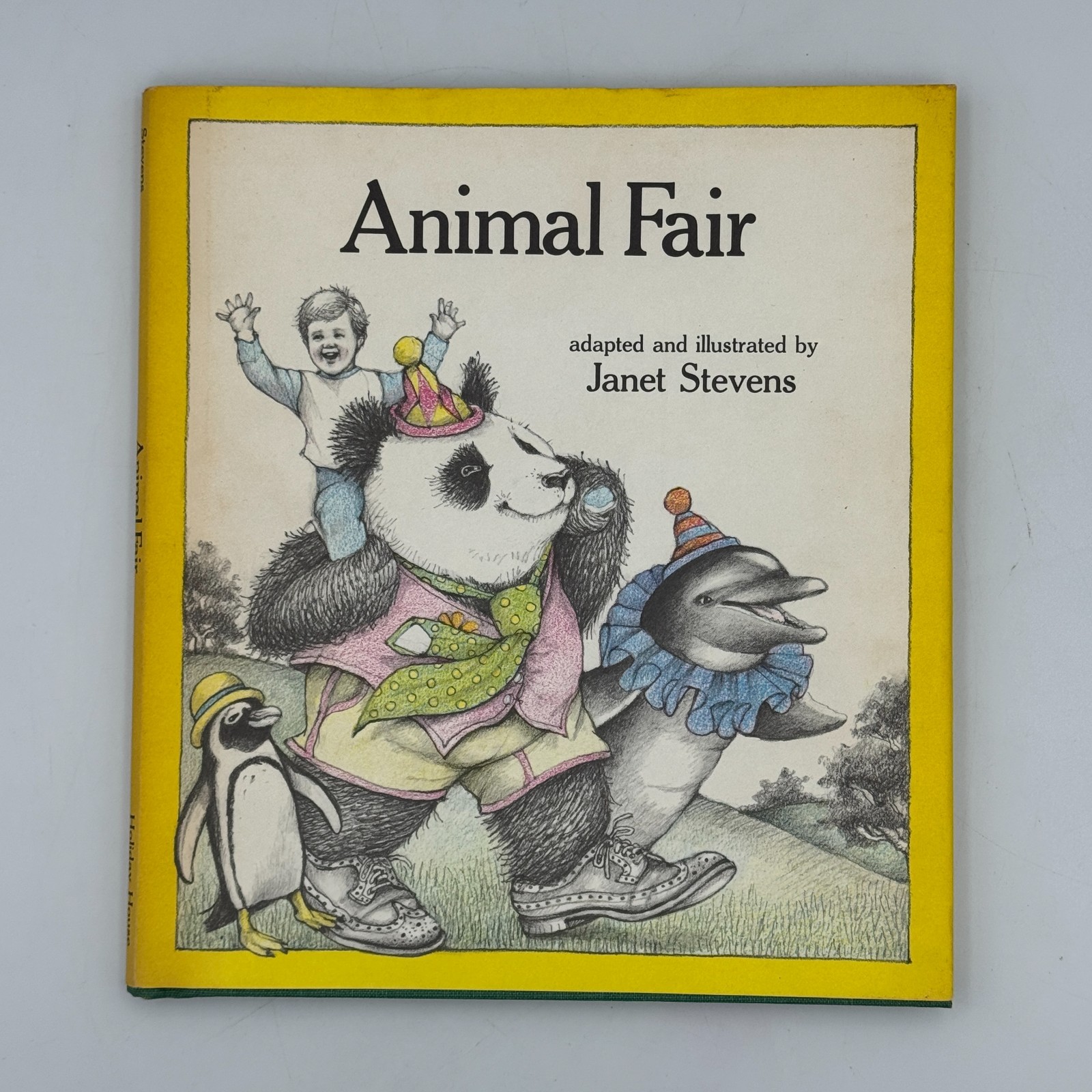 Animal Fair by Janet Stevens Signed First Edition 1981 HCDJ Childrens Book