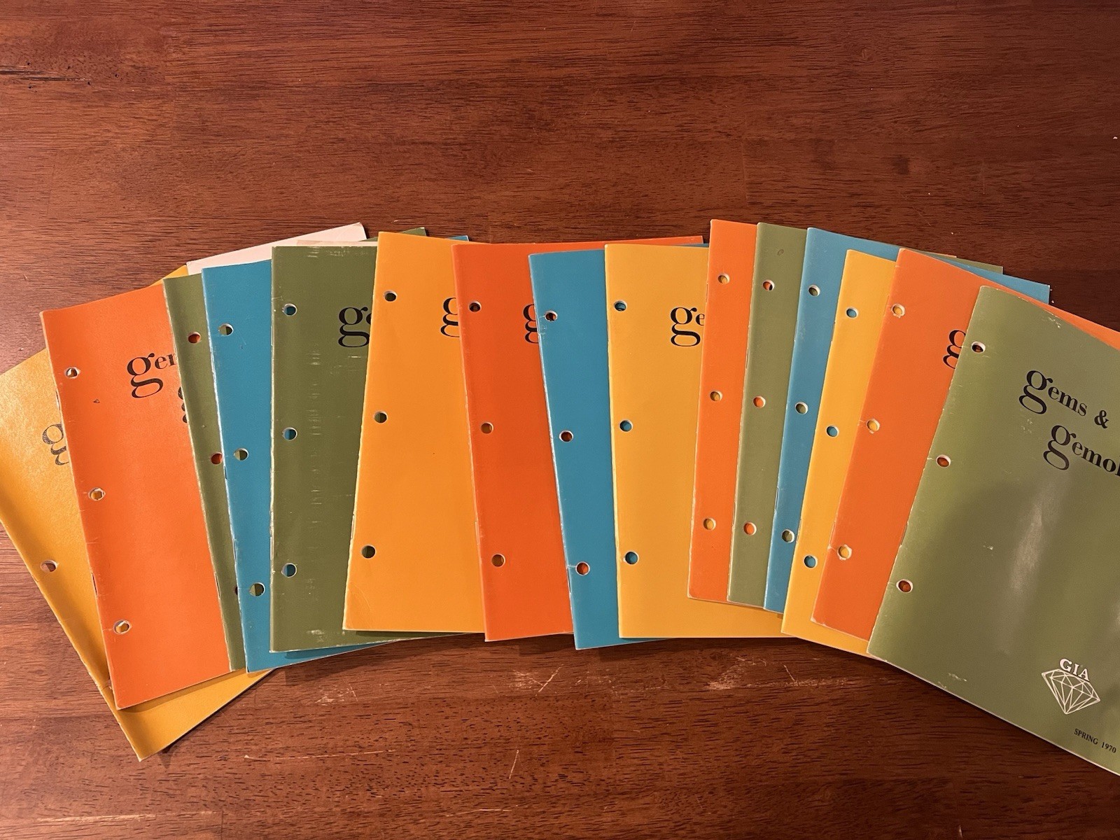 Gems & Gemology GIA. Lot Of 15 Pamphlets. 1969-1976