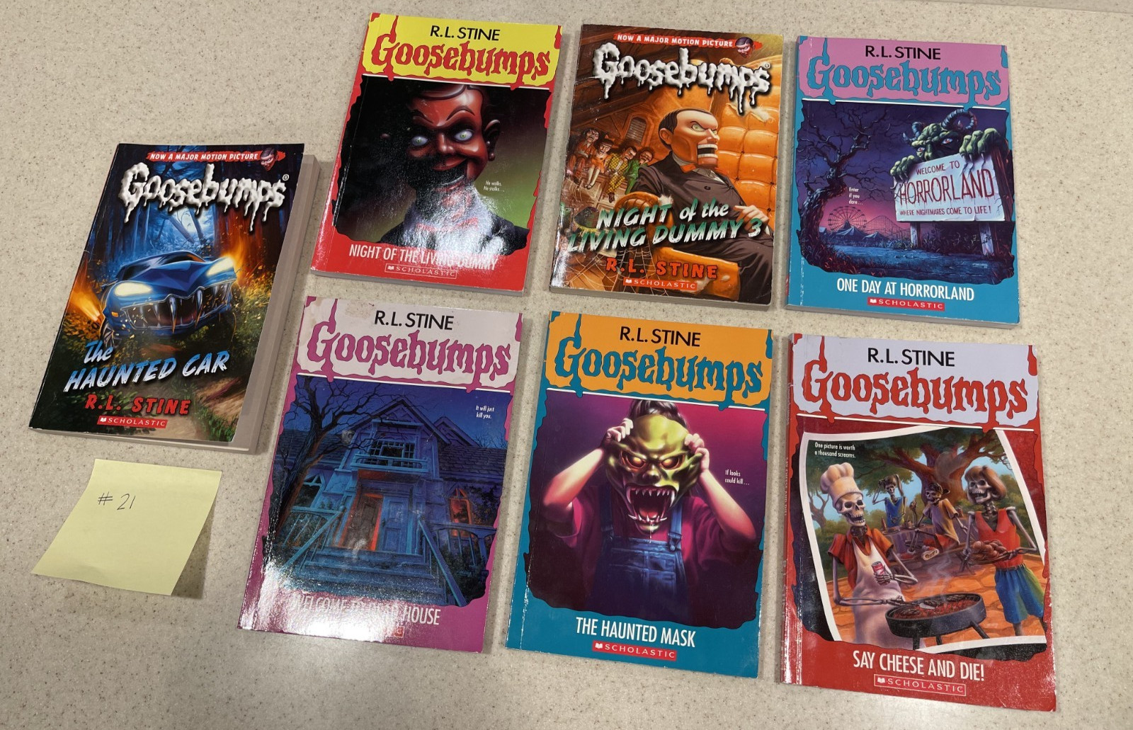 Goosebumps Books Lot of 8 – One 1990s, others from 2000s RL Stine Not Numbered