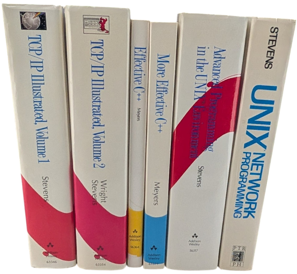 UNIX TCP/IP C++ Programming Books Lot 6 Stevens Meyers Addison Wesley