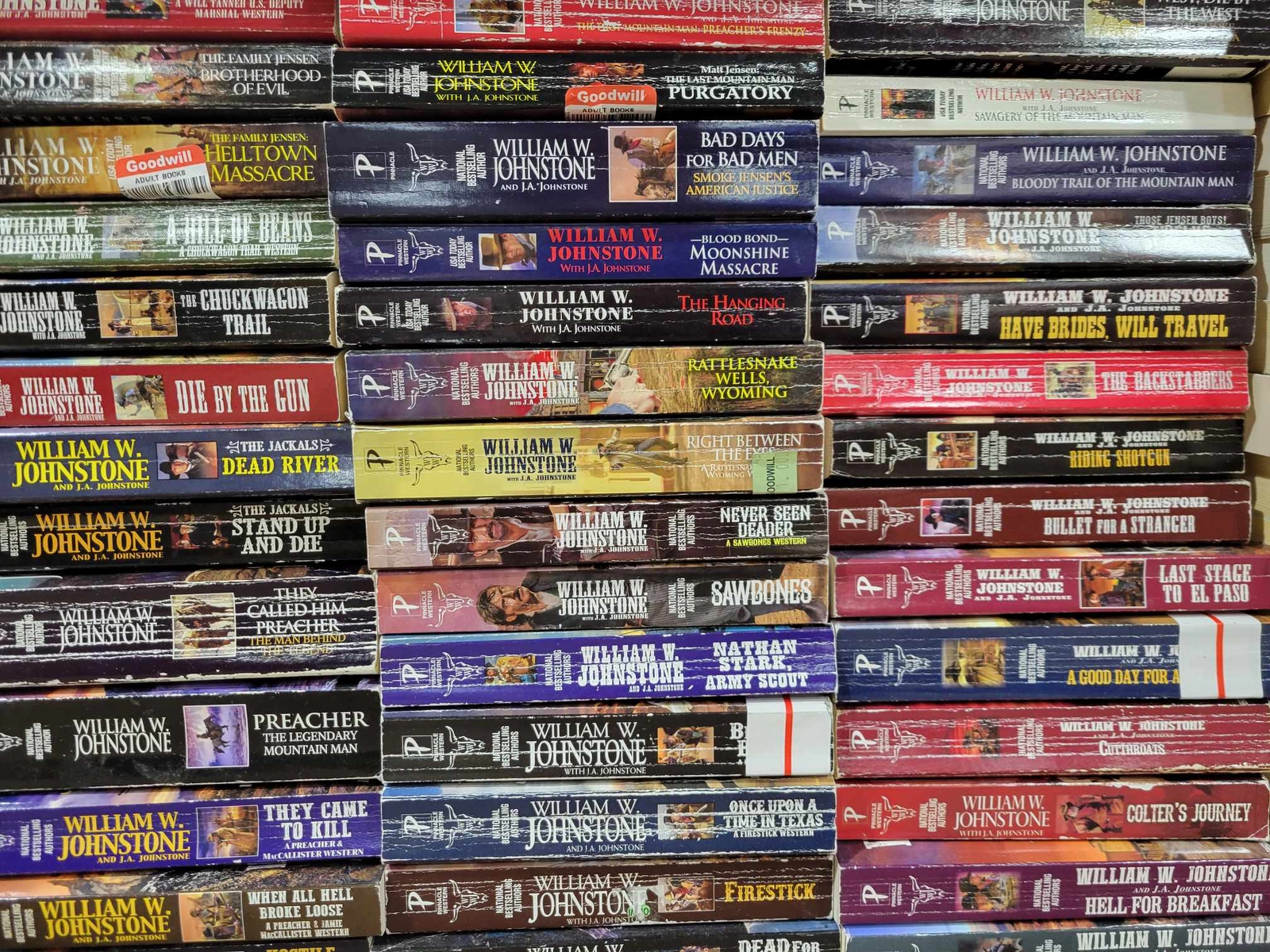 Lot of 10 Paperback Books William W. Johnstone Western Novels Random Mix
